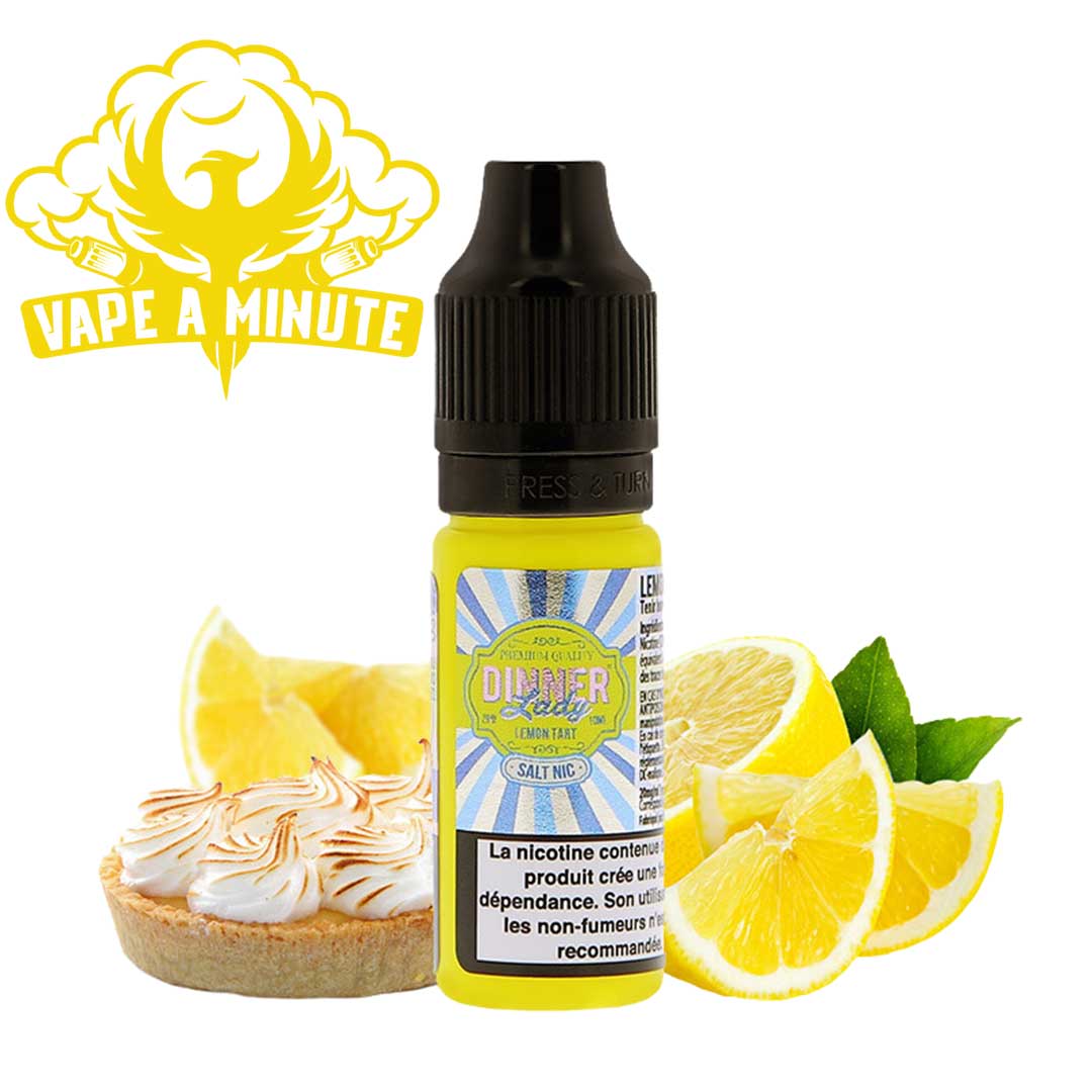 Lemon Tart Nic Salt 10ml – Dinner Lady • Vape a minute Shop